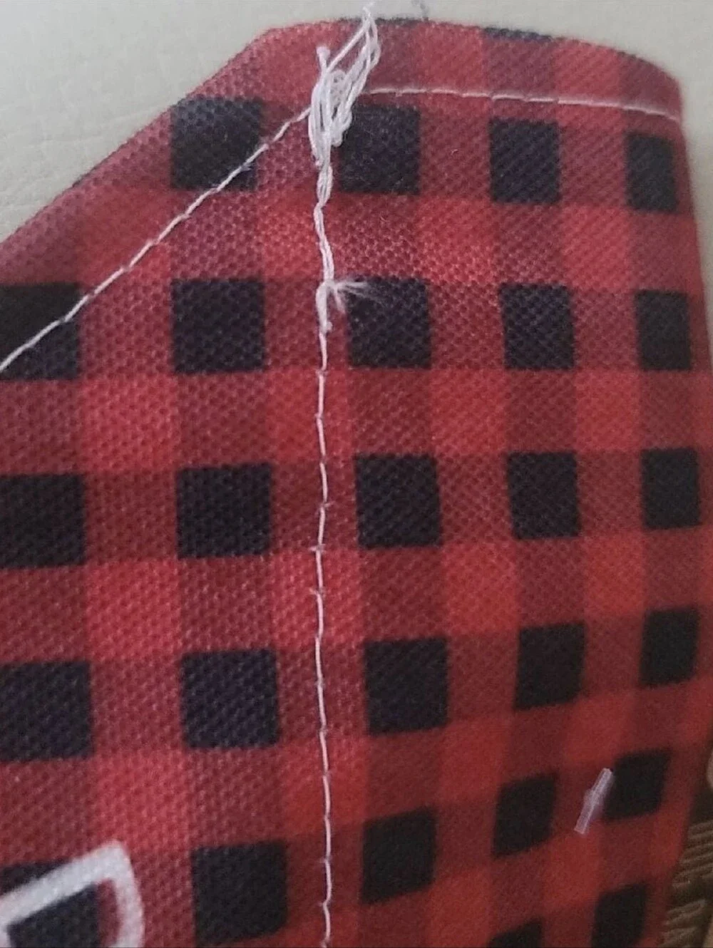 Dog Bandana Red Plaid Slip Over Collar Small NWT